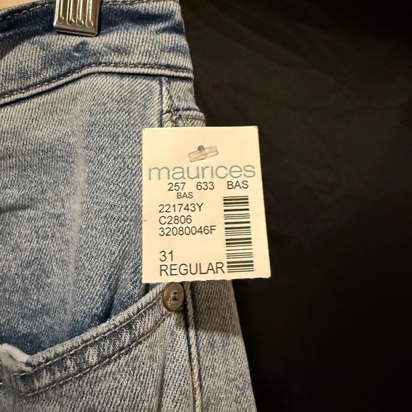 Kancan Womens 31 x 27 high Rise Light Blue Distressed Boyfriend Jeans - Picture 6 of 8